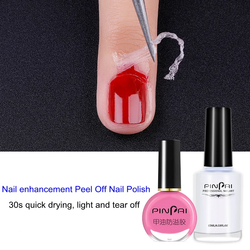 

15ml/Bottle Liquid Nail Peel Off Tape Nail Latex Cuticle Care Tools Manicure Skin Protect Glue Base Gel DIY Nail Art Accessories