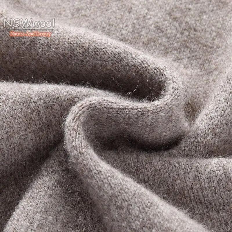 Men's Luxury 100% Pure Cashmere Large Coat Casual V-neck Computer Knitted Thick Pullovers Sweater Plus Size S M LXL2XL3XL-6XL