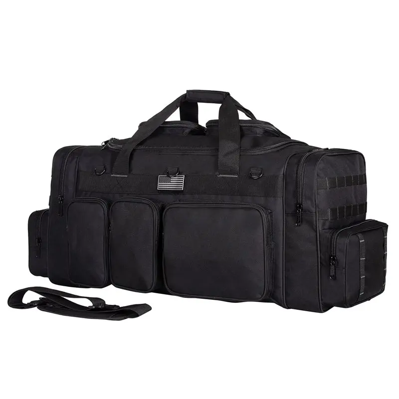 

30 inch Tactical Duffel, Military Gun Range Travel Gym Bags Black