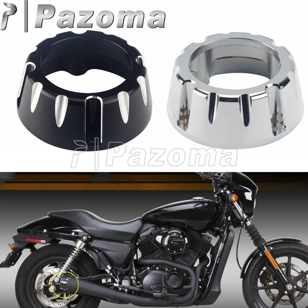 

Motorcycle 2-into-1 Full Exhaust System End Muffler Tip Cover For Harley Touring Sportster Softail Dyna CVO Two Brother Racing