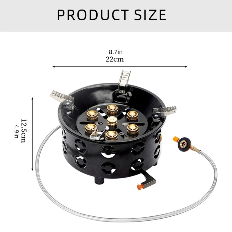 652D складные газовые горелки для кемпинга походная газовая плита 21800 Вт