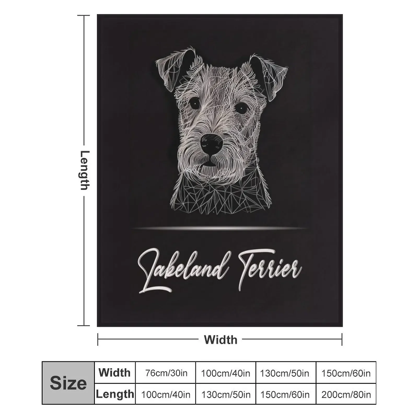 Одеяло с портретом Лейклен-терьера теплое для декоративных одеял дивана