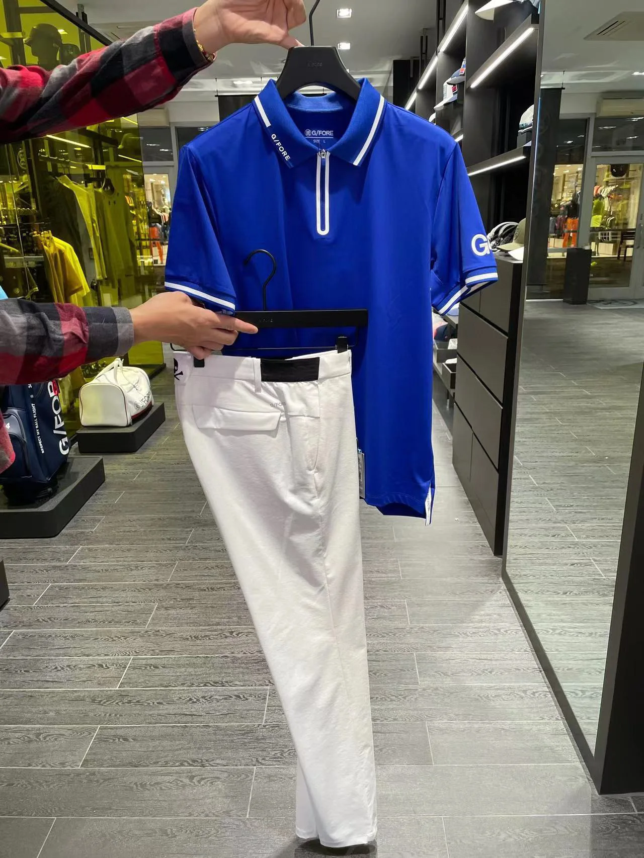 New spring and summer golf pants, suitable for men's fashion design, skull elastic slim body sports pants, golf bottom high