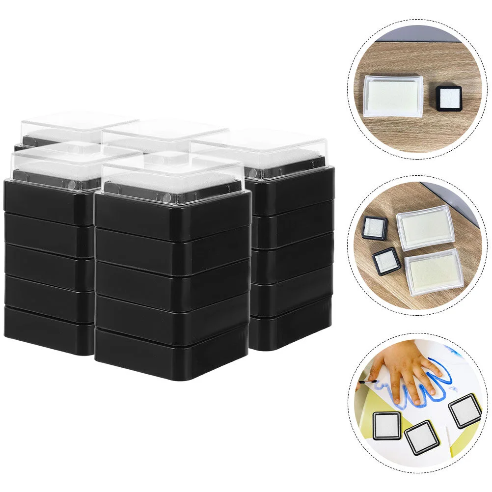 

25pcs Blank Ink Pad DIY Color Painting Ink Pad Crafts Making Stamp Ink Pad