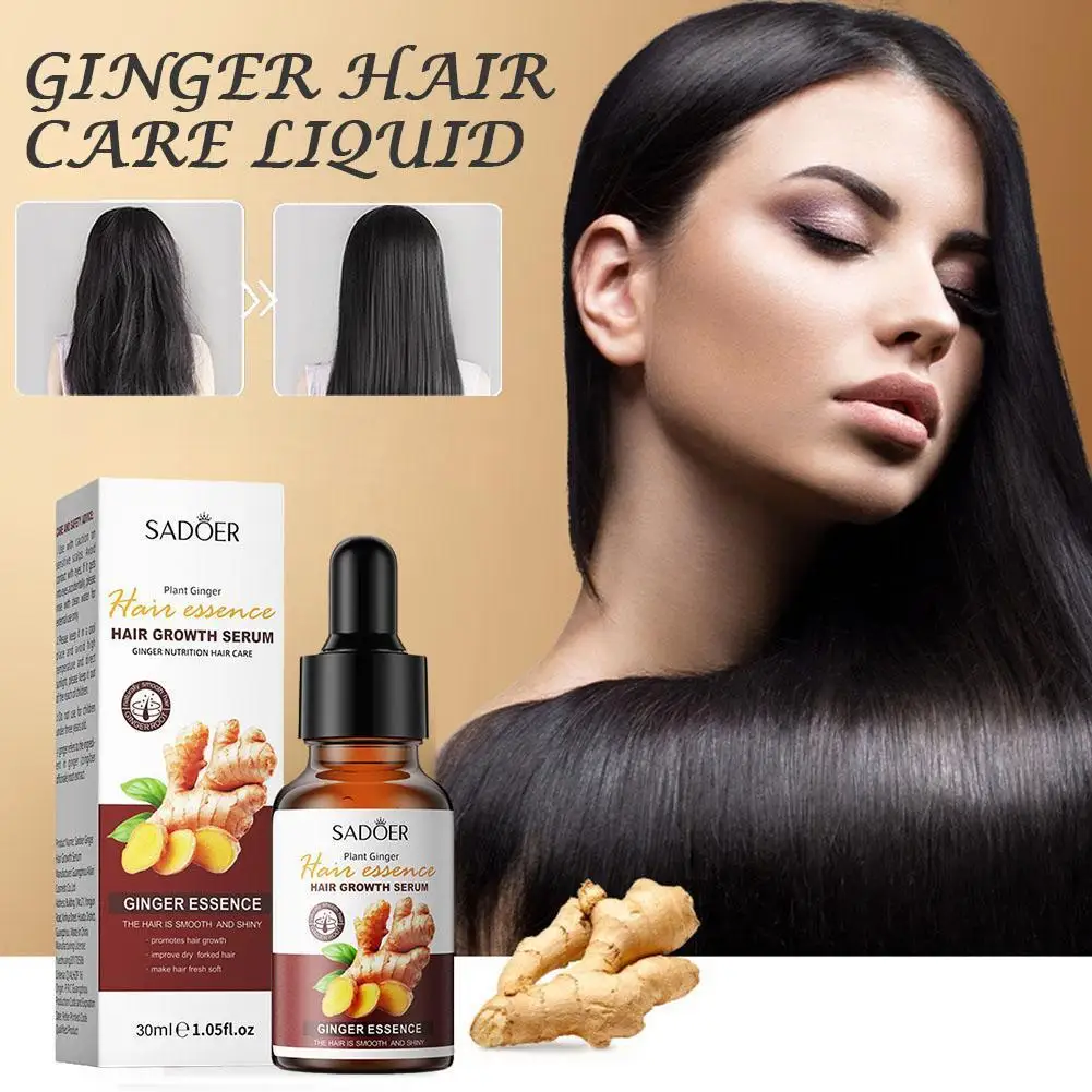 

Имбирная жидкость для ухода за волосами, эфирное масло для красоты, уход за волосами, увлажняющая эссенция для ухода за волосами, масло для г...