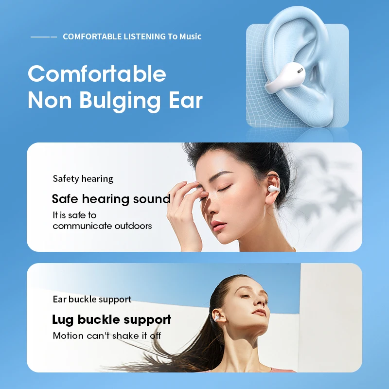 1:1 Copy For Ambie Sound Earcuffs Ear Bone Upgrade Pro Earring Wireless Bluetooth Earbuds TWS Ear Hook Headset Sport Earphones images - 6