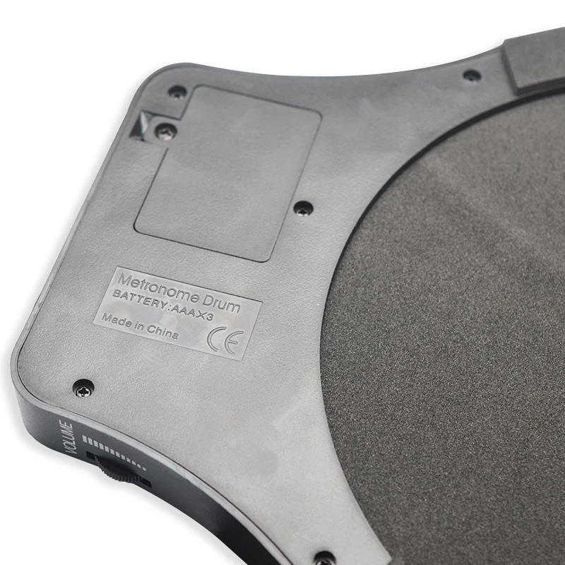 Цифровая практическая драм-пад ENO с метрономом 3 в 1 для барабанщика черный метроном электронное упражнение.