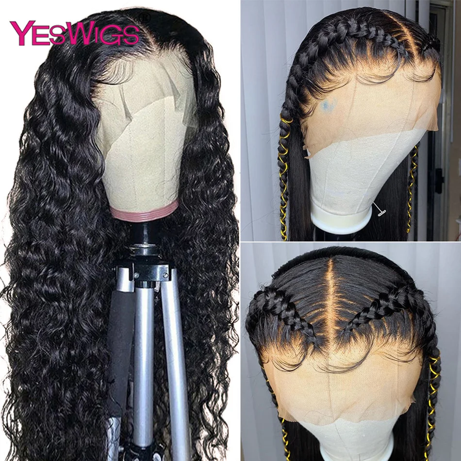 Кудрявые передние парики на сетке 13x 4 предварительно выщипанные Детские волосы