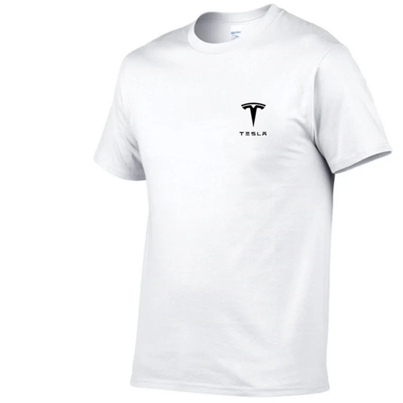 summer new hot brand tesla mens t shirt mens casual tesla short sleeve mens short shirt free global shipping