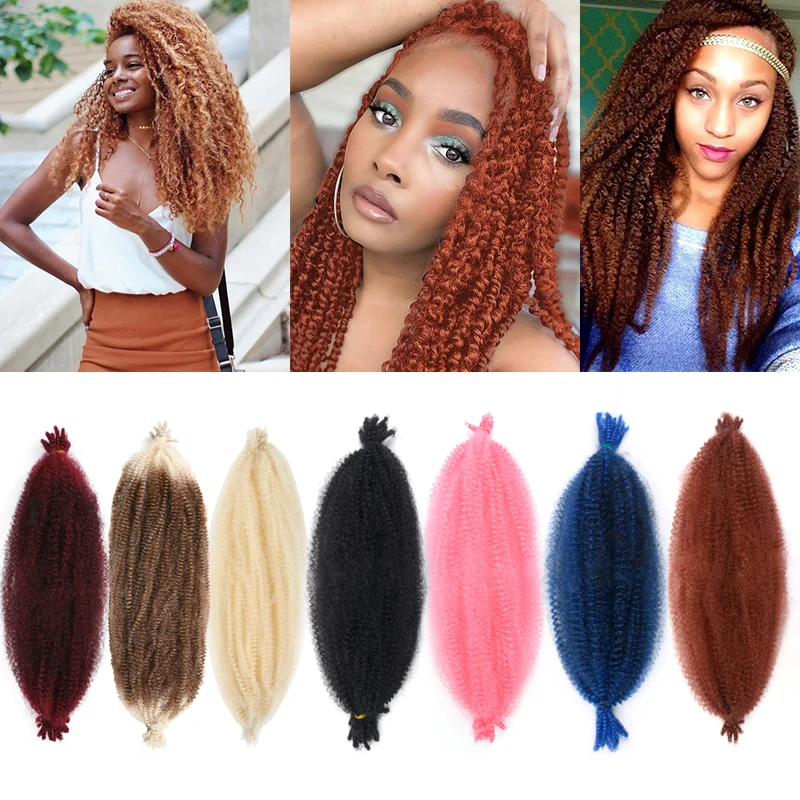 18-дюймовые волосы Боб Марли предварительно разделенные для искусственных