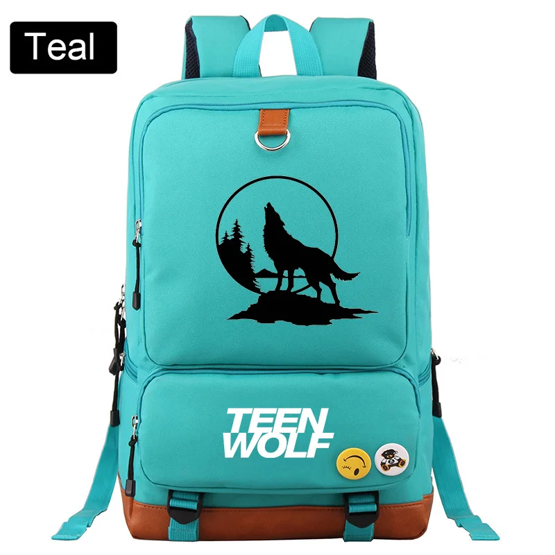 

Teen Wolf Backpack Boys Girls Students School Bag Teenager Daily Travel Backpack Large Capacity Laptop Bookbag Mochila