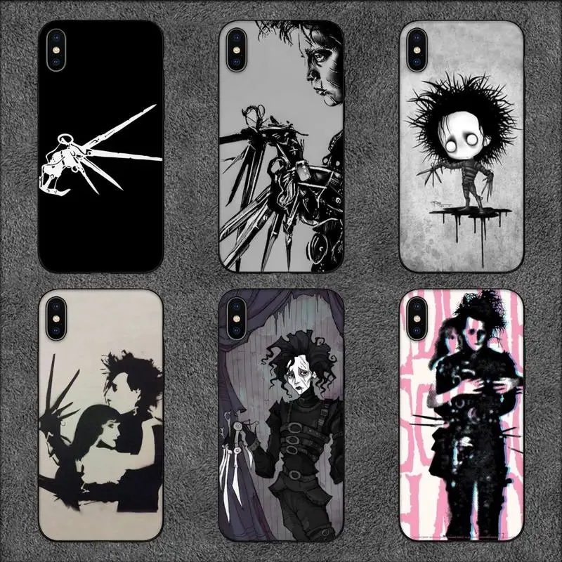 Чехол для телефона из фильма «Эдвард ножницы» для iPhone 11 12 Mini 13 14 Pro XS Max X 8 7 6s Plus 5 SE XR