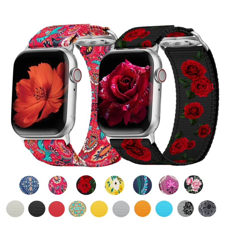 Ремешок Trail Для Apple Watch Ultra 2 нейлоновый браслет для iwatch series 9 8 7 6 5 4 3 SE 49 мм 45 44 42 40 41 38