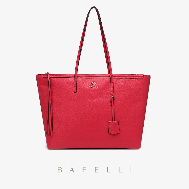 BAFELLI 2023 WOMEN'S HANDBAG TOTE LARGE CAPACITY TRAVEL BAGS GENUINE LEATHER CASUAL FASHION LUXURY BRAND SHOULDER PURSE