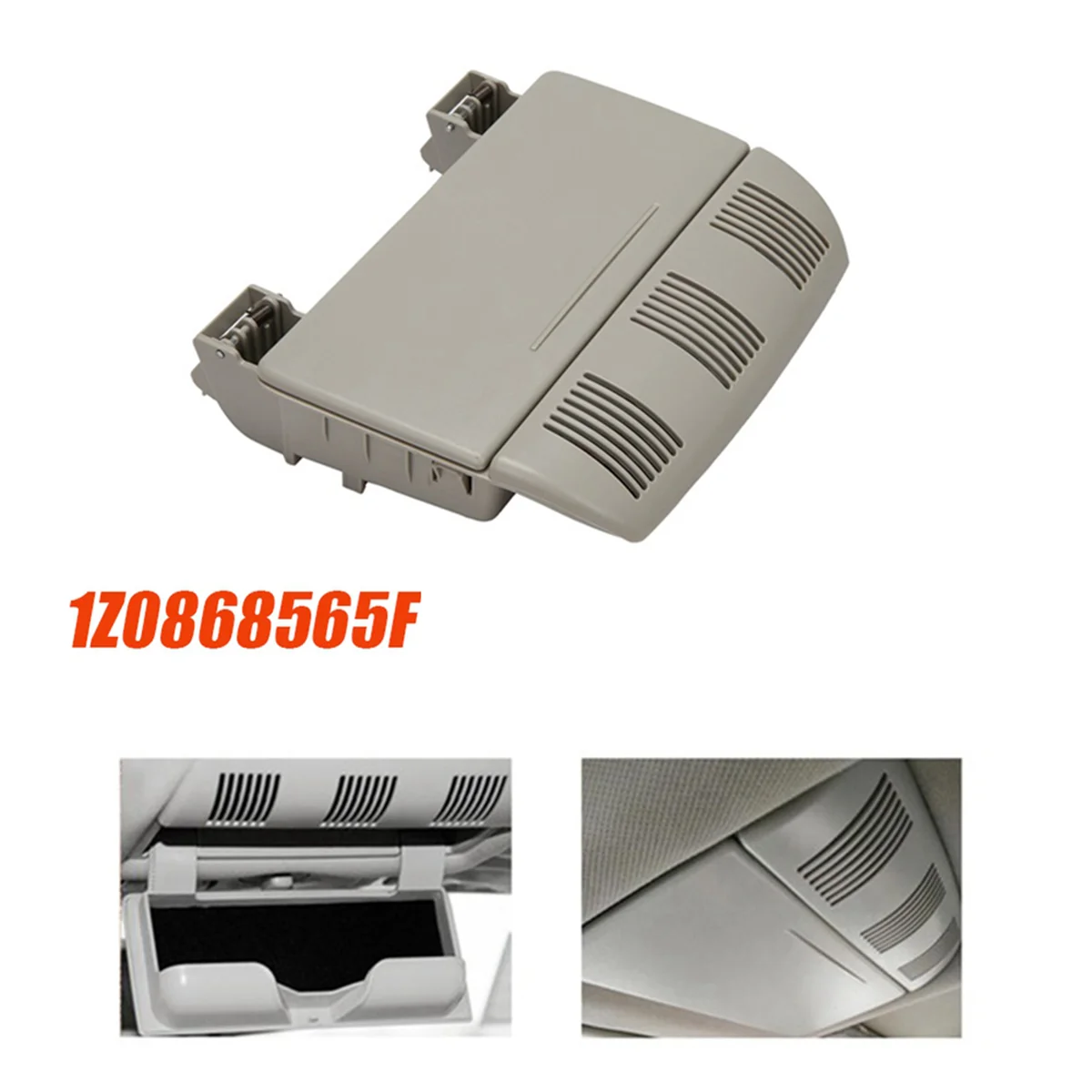Фото Z0C-hCar Roof Glasses Glove Box 1Z0868565F 1ZD868565F for Skoda Octavia Fabia 2007-2014 Central Eyeglasses Box №4