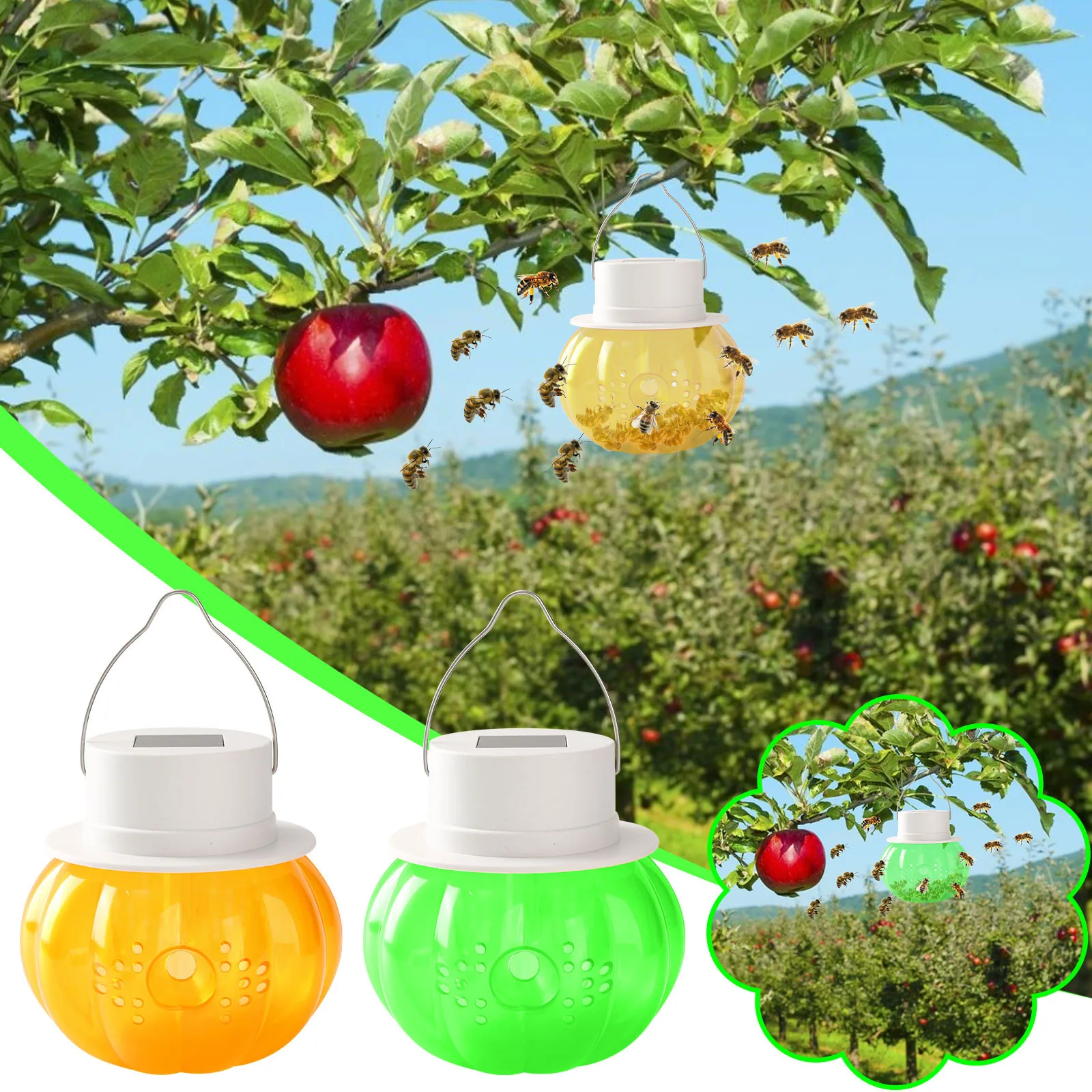 Многоразовая уличная ловушка для насекомых мух уловитель пчеловодства