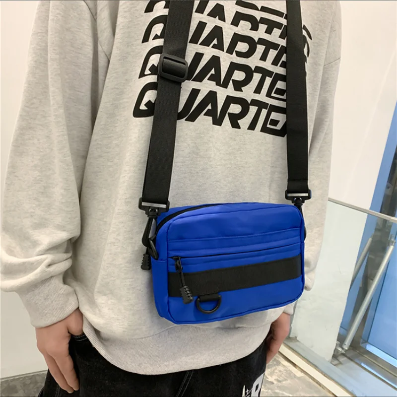 

Casual Men Crossbody Bags 2022 Summer New Fashion Solid Color Shoulder Bag High Quality Nylon Messenger Bag Dropshipping