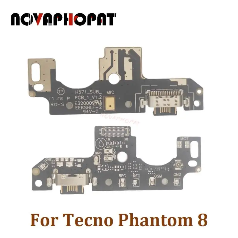 

Novaphopat For Tecno Phantom 8 USB Dock Charger Port Plug Jack Microphone MIC Flex Cable Charging Board