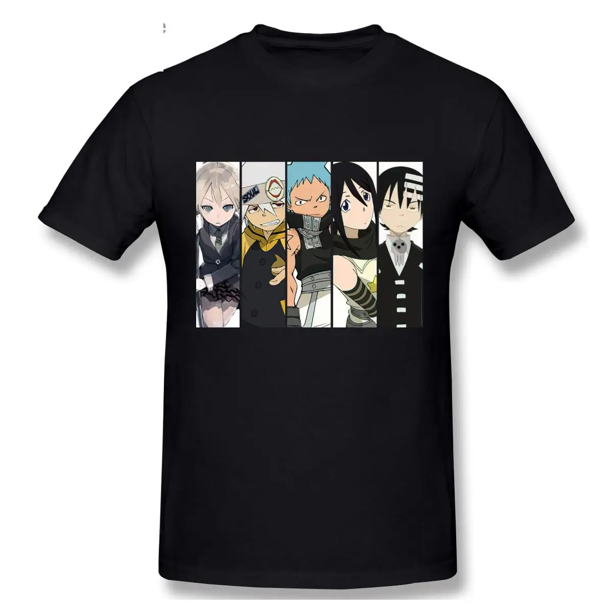 

T-shirt Cartoon Anime Fantasy Anime Soul Eater Manga Anime Main Characters Design Short Sleeve Casual Men Tshirts Tee Tops