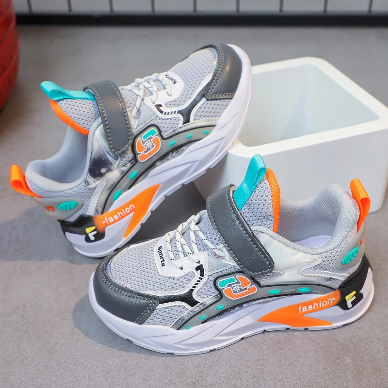 2022 Spring and Autumn Girls' Sneakers Girls' Mesh Breathable Light Mesh Shoes Running Travel Shoes Boys' Mesh Running Shoes