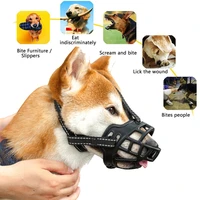 pet mask dog mouth cover busal dog muzzle anti bite small and medium large dog mask dog bark stopper