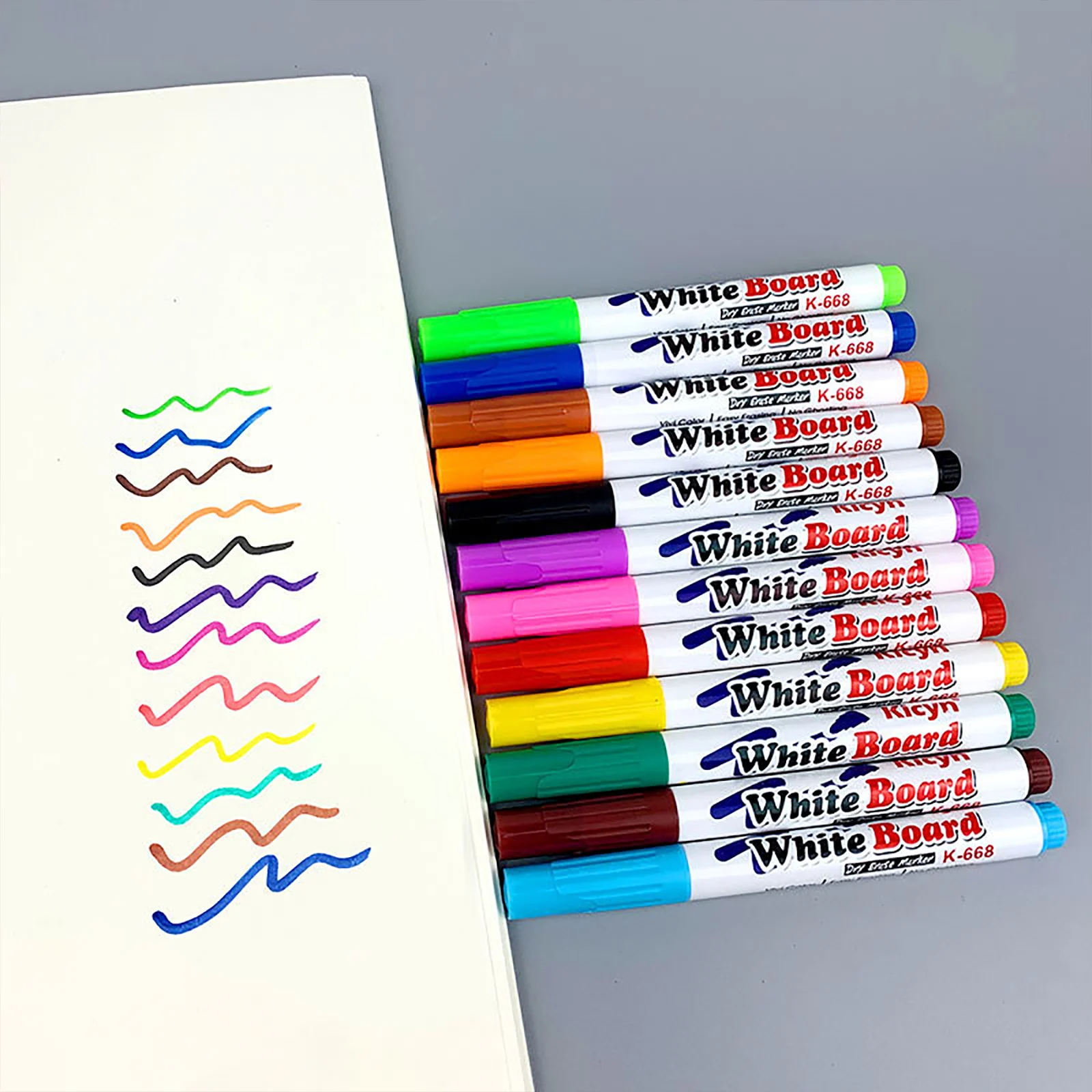 

8 / 12 Pack Water Floating Doodle Drawing Pens, Interesting Erasing Whiteboard Marker for Kids, Magical Water Painting Pens Set
