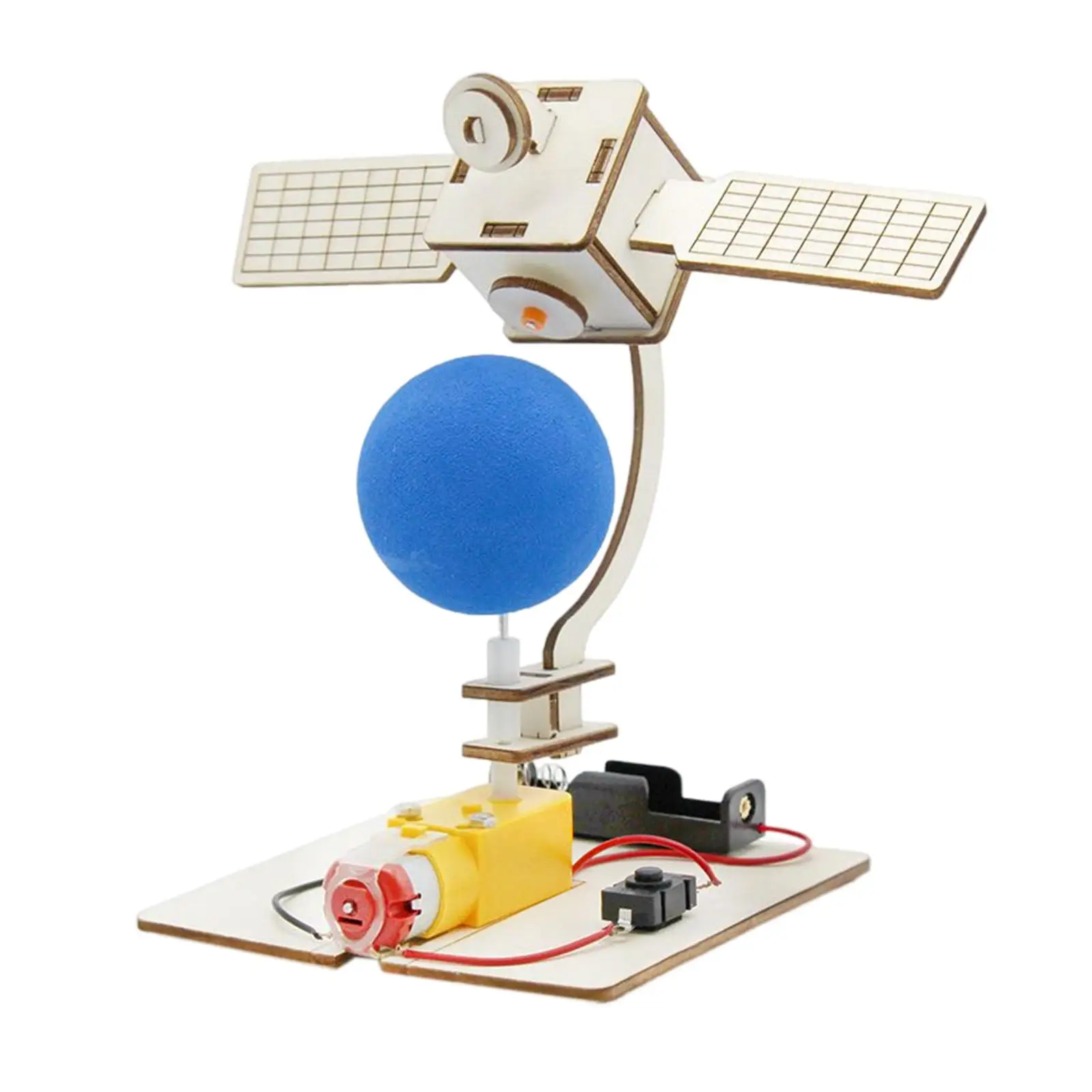 

Home Wooden Science Experiment Set Satellite Experiment Project Assembly Stem Building Toy Crafts Gift DIY for Woodworking Teens
