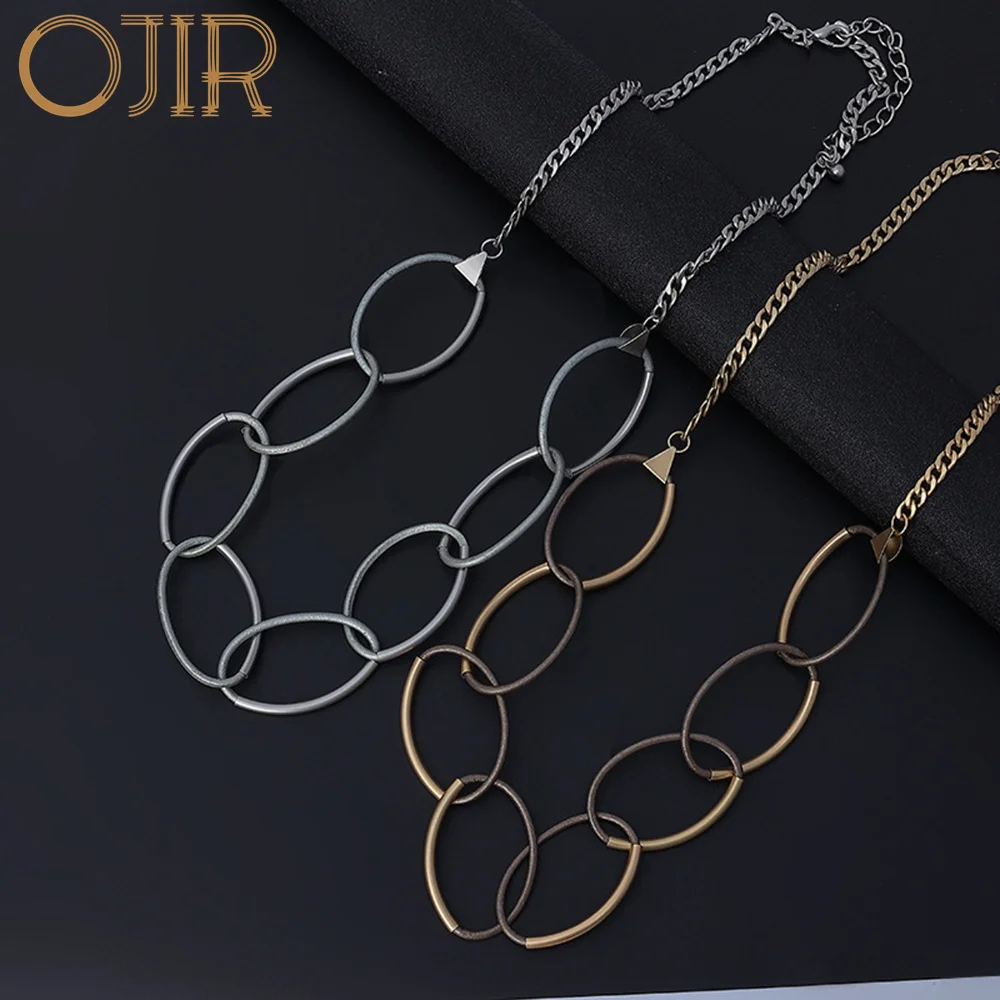 

Trending Product Long Chains Necklace for Women Korean Fashion Silver Color Suspension Pendants Gothic Jewelry Stranger Things