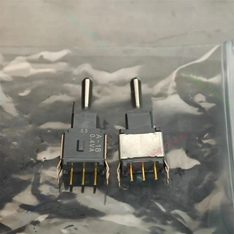 

1 шт. новый оригинальный NKK высококачественный маленький миниатюрный кнопочный переключатель A-18 с тремя кулисами и самовозвратом, поворотная пластина A18AB