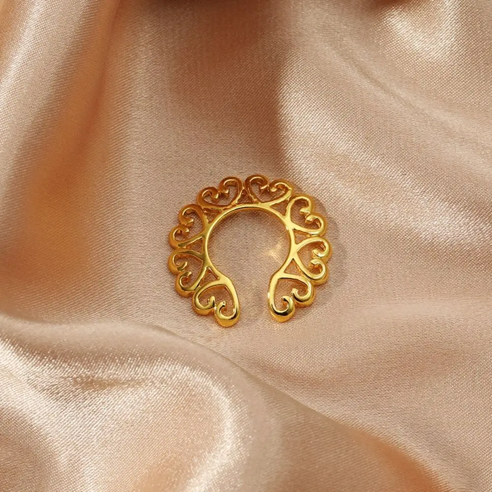 Круглое непирсинг кольцо для искусственной соски Гальваника Геометрический