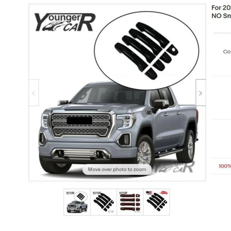 

Suitable1 4-16-silverado 1500Modified Handle Decoration Carbon Fiber Door]Handle Protection Patch