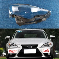 car front headlight headlamp lens cover shell case lampshade transparent auto light lamp caps for lexus is300 is250 2013 2015