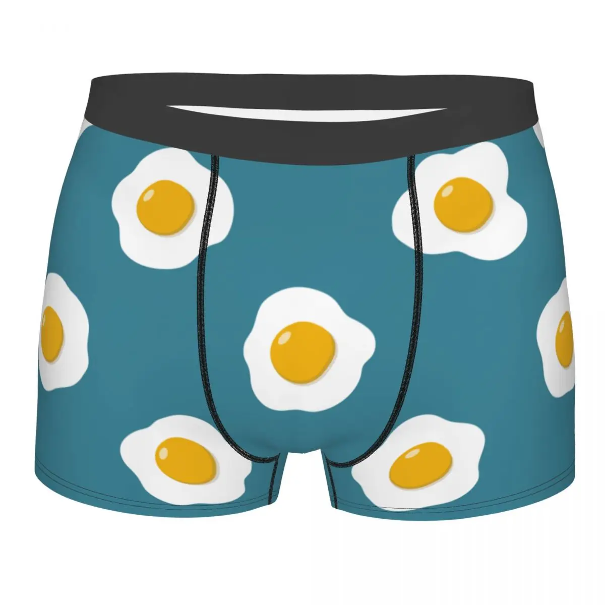 

Funny Boxer Fried Eggs Pattern Shorts Panties Briefs Men's Underwear Cartoon Soft Underpants for Homme Plus Size