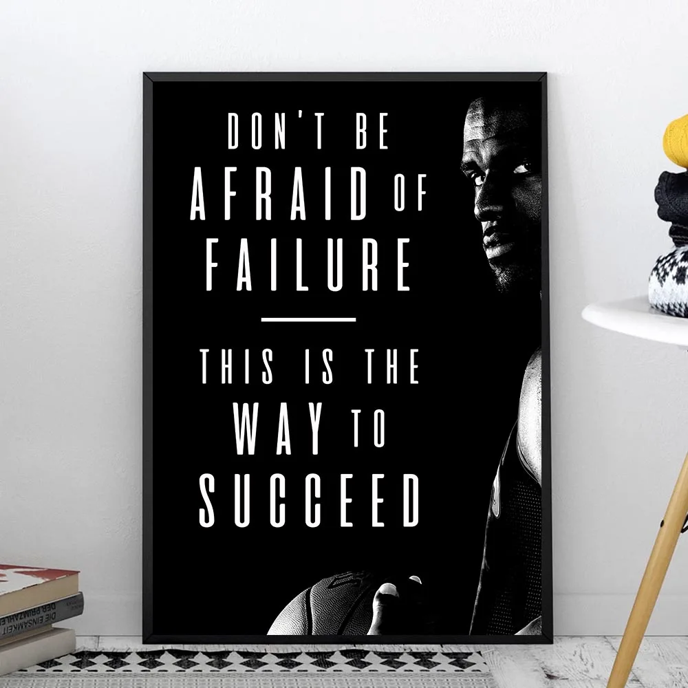 Вдохновляющая картина на холсте знаменитые спортивные звезды мотивационные