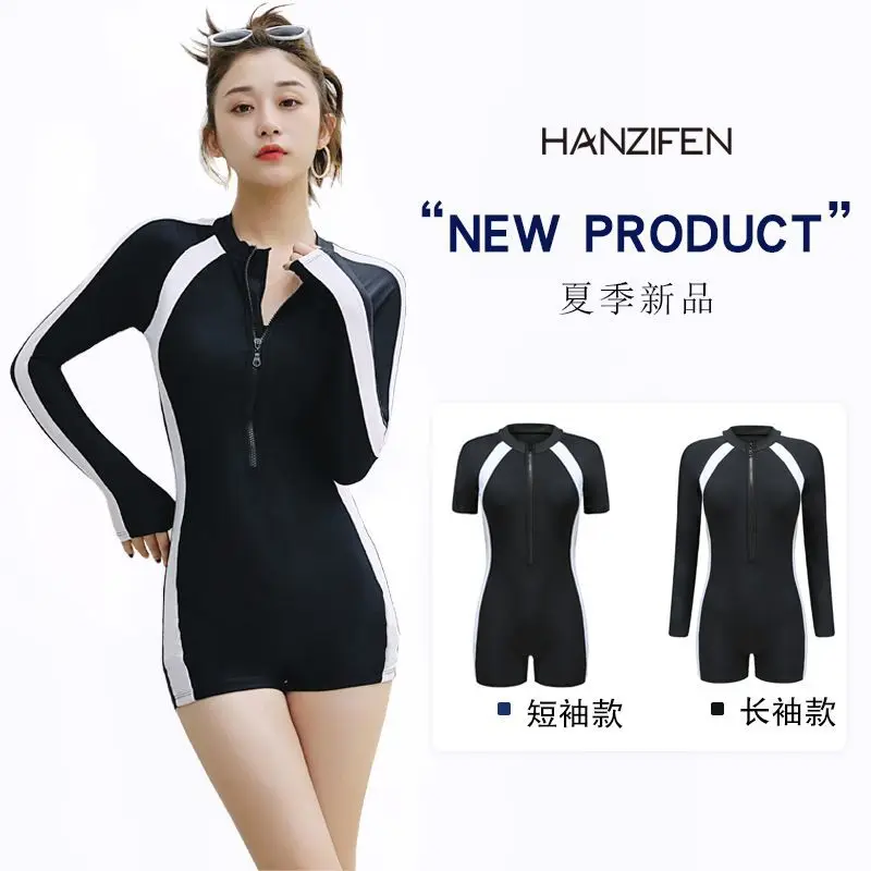 Women's Swimsuit Professional Conservative Sportswear One-pieces Hot Spring Quick-dry Wetsuit Environment Close-fitting Surfsuit