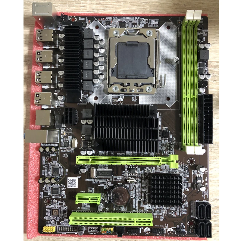 Материнская плата Atermiter X58 LGA 1366 с поддержкой серверной памяти REG ECC и процессора Xeon