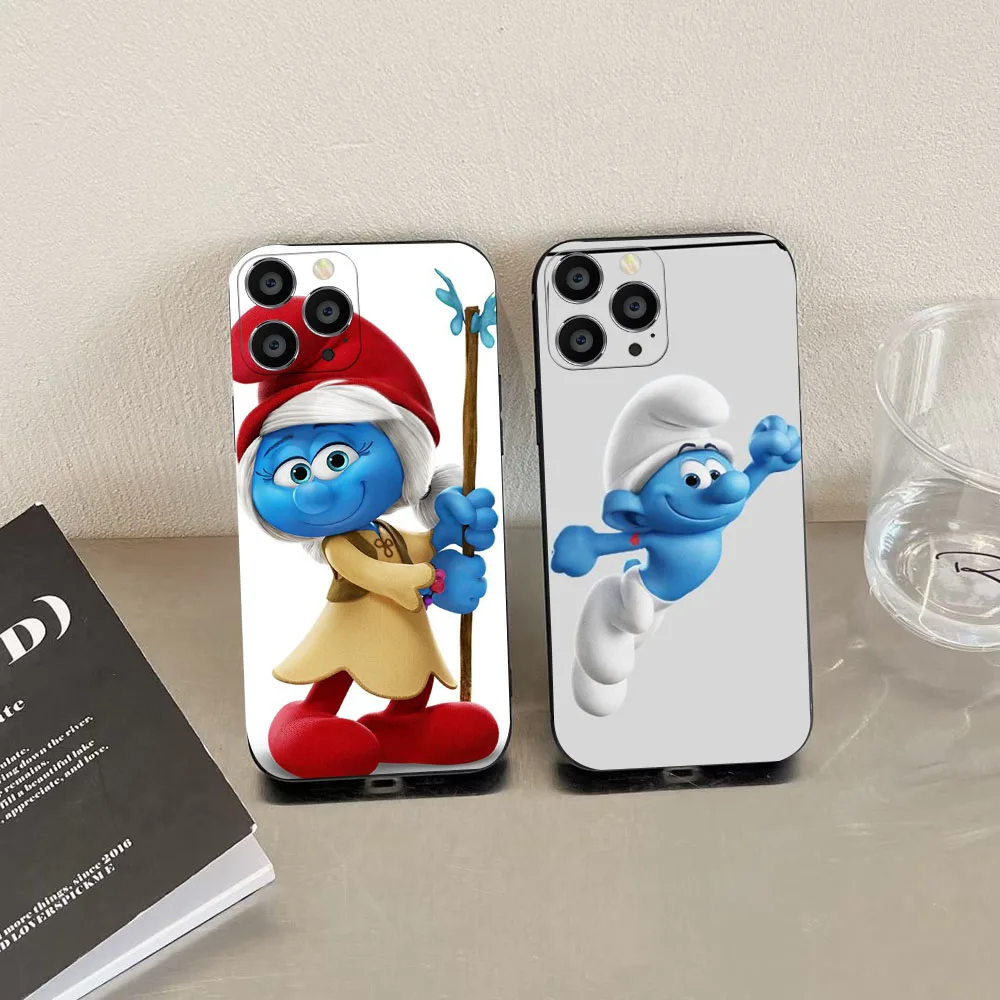 WE-40 Smurfs Black Eagle Eye TPU Case For iPhone X XS XR 7 8 SE 11 12 Plus Pro Max