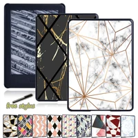 tablet case for kindle ereader paperwhite 1 2 3 4kindle 10th 20198th gen 2016 geometry pattern hard shell back cover stylus