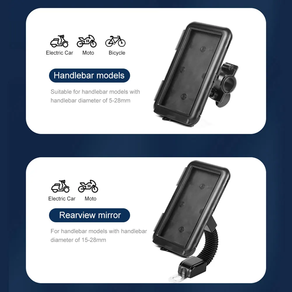 

Bike Phone Stand Handlebar Phone Holder 360 Degree Adjustable Motorbike Cell Phone Mount Riding Phone Support Motorcycle Parts