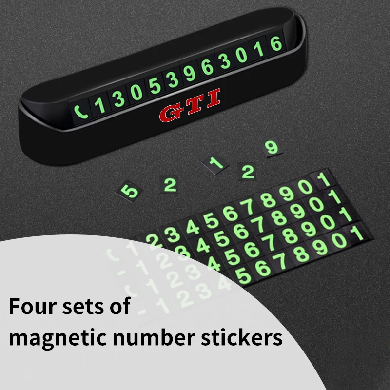 Автомобильный временный знак парковки номер телефона карточка для Volkswagen VW Tiguan CC