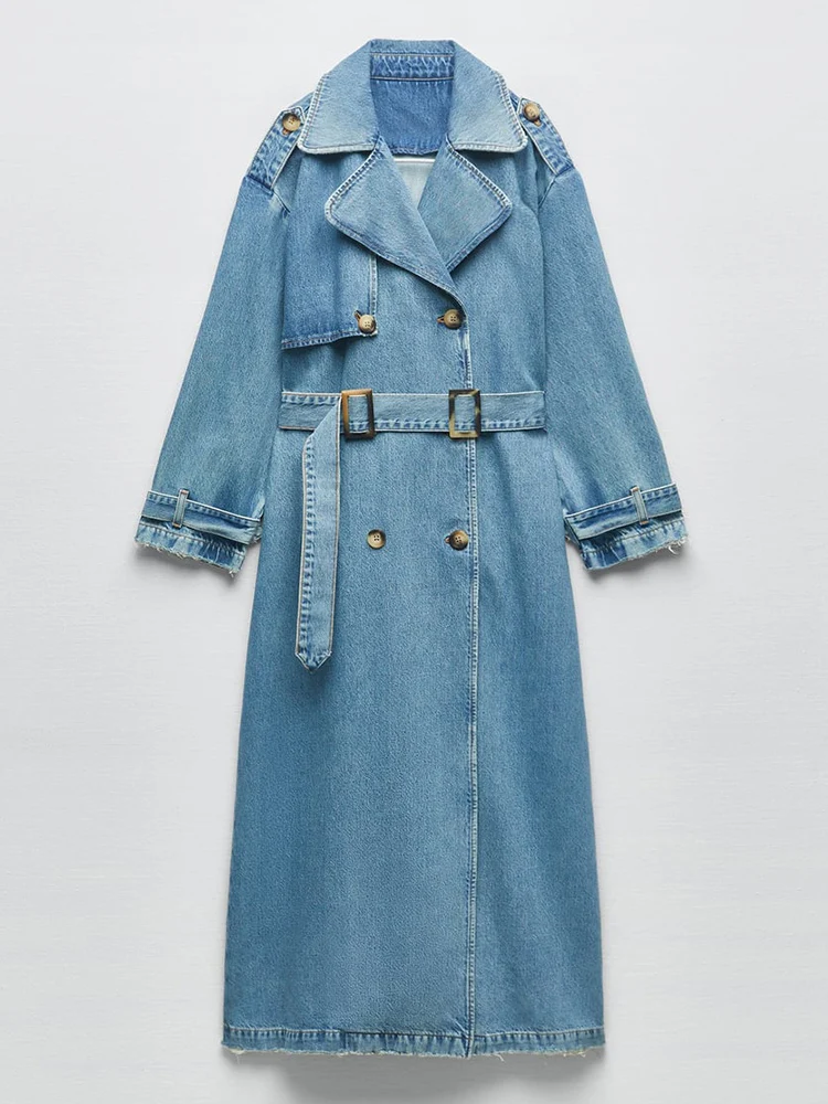 Рисунок 5 - Тренчкот женский джинсовый с поясом