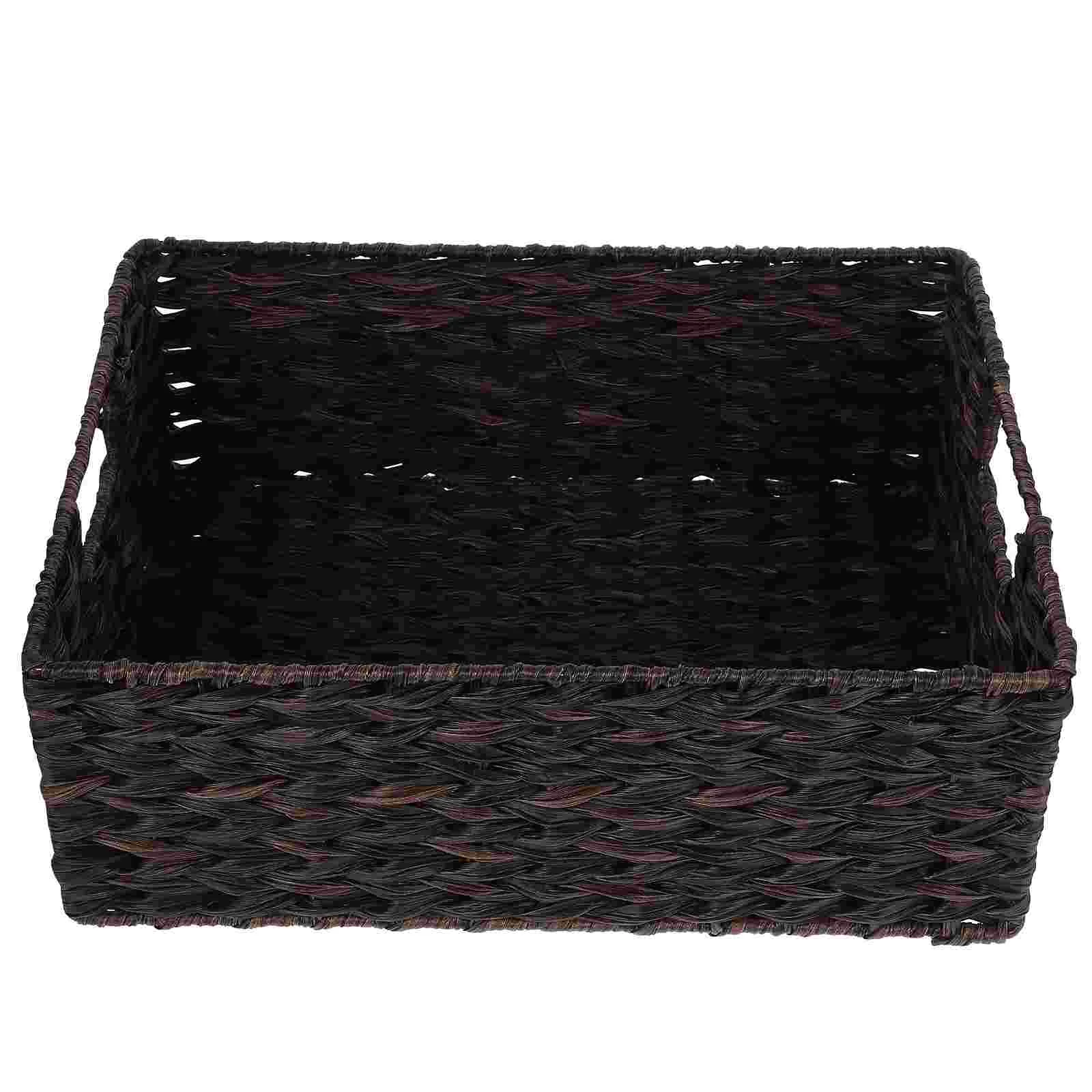 

Creative Storage Basket Desktop Sundries Handicraft Clothes Bedroom Woven Weave Baskets Wicker Tray