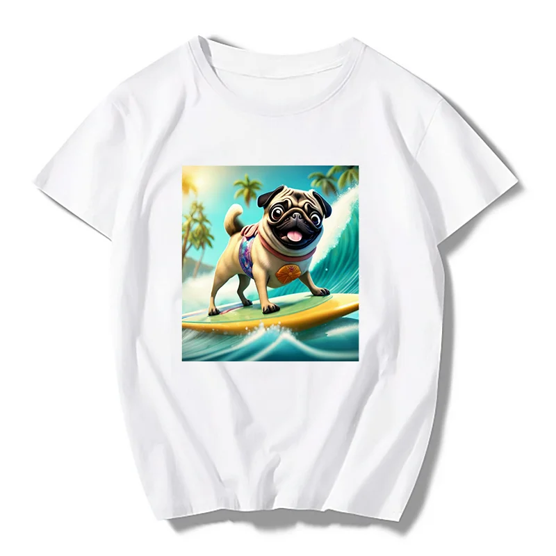 Рисунок 5 - Милый мопс ездит ветром и волнами