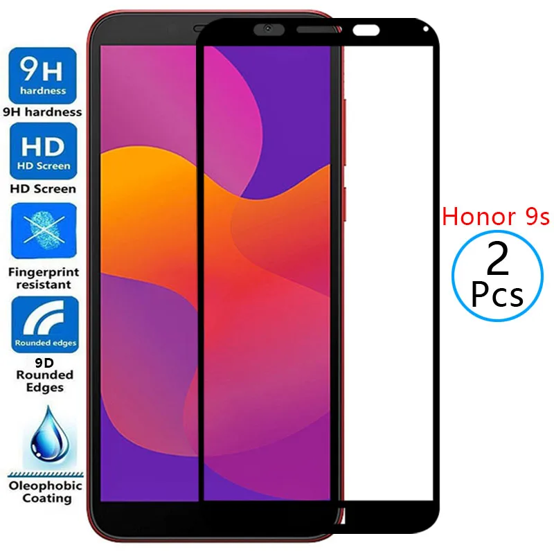 Защитное закаленное стекло 9d для huawei honor 9 s, пленка для экрана honor 9s, huwei, hawei, honer, onor, honor 9 s, s9