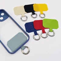 2022 new anti lost metal buckle pendant mobile phone universal card pad no lanyard fixed mobile phone lanyard clip patch fixed