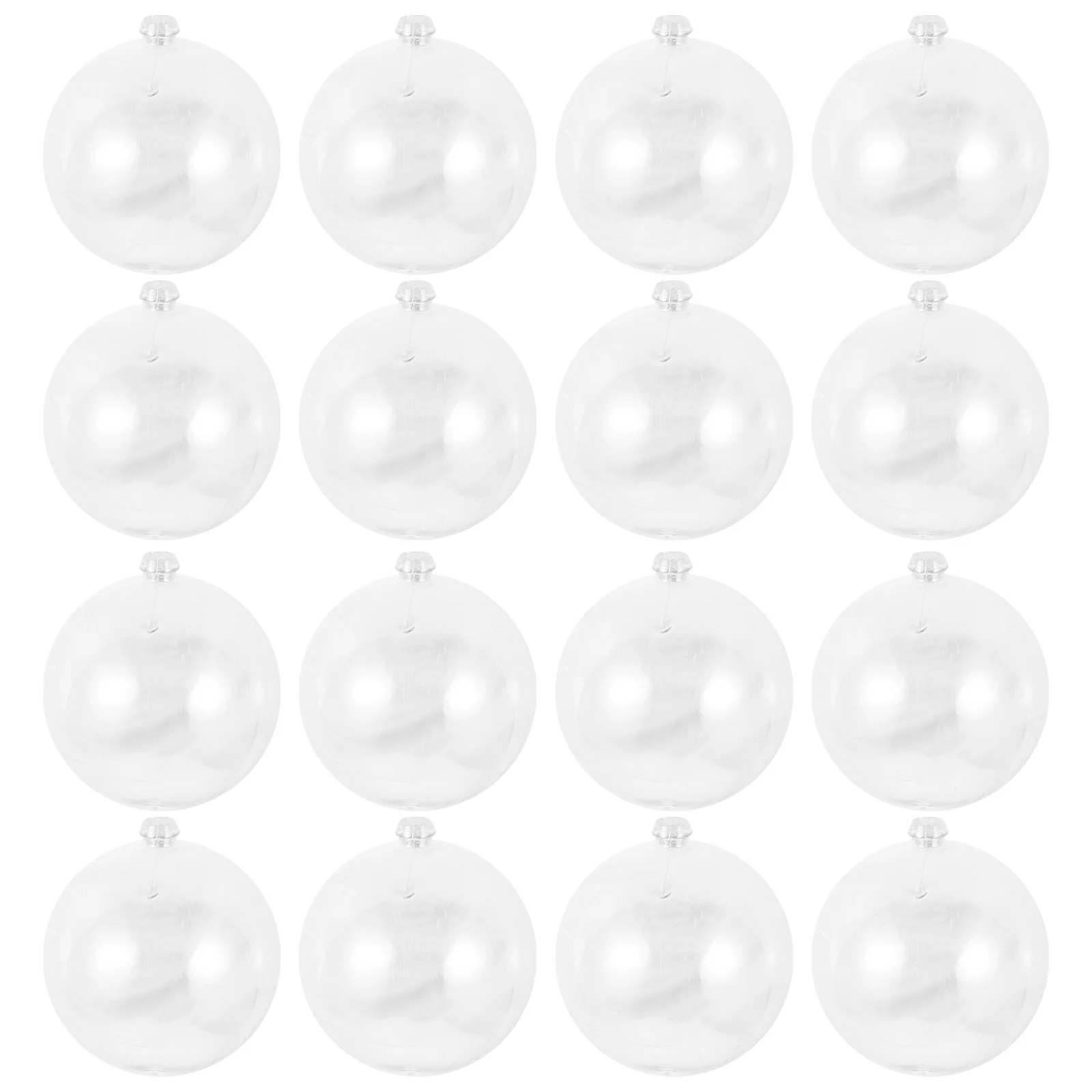 25 Pcs Christmas Decoration Ball Iridescent Boxdiy Hanging Ornament Clear Ornaments Decorations Balls Pendant