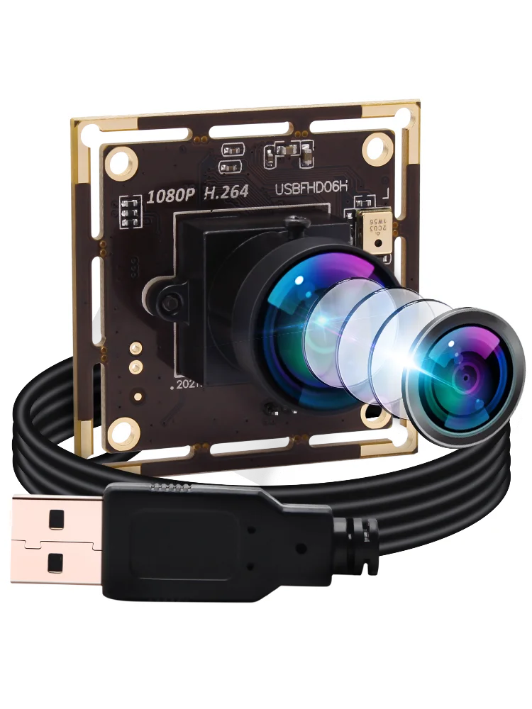 

ELP 2Mpixles 1080P 30fps H.264 Camera Module Wide Angle 170degree lens Low light Mini PC webcam with So ny IMX322 sensor