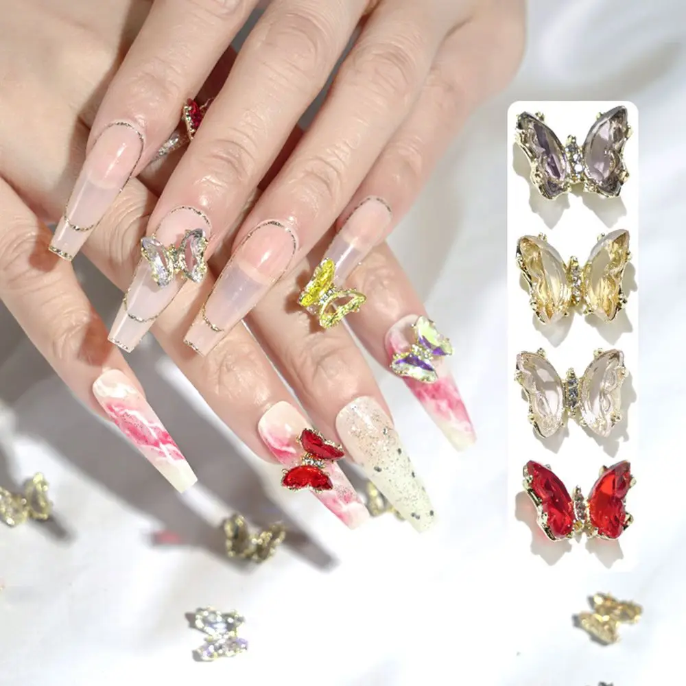 

5Pcs/pack Sparkling Nail Beauty 3D Crystal Nails Rhinestone Nail Art Decorations Nail Accessories Nail Jewelry
