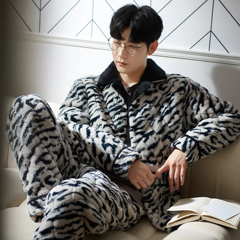 Трехслойная утолщенная стеганая пижама Princess Mark мужская зимняя куртка из