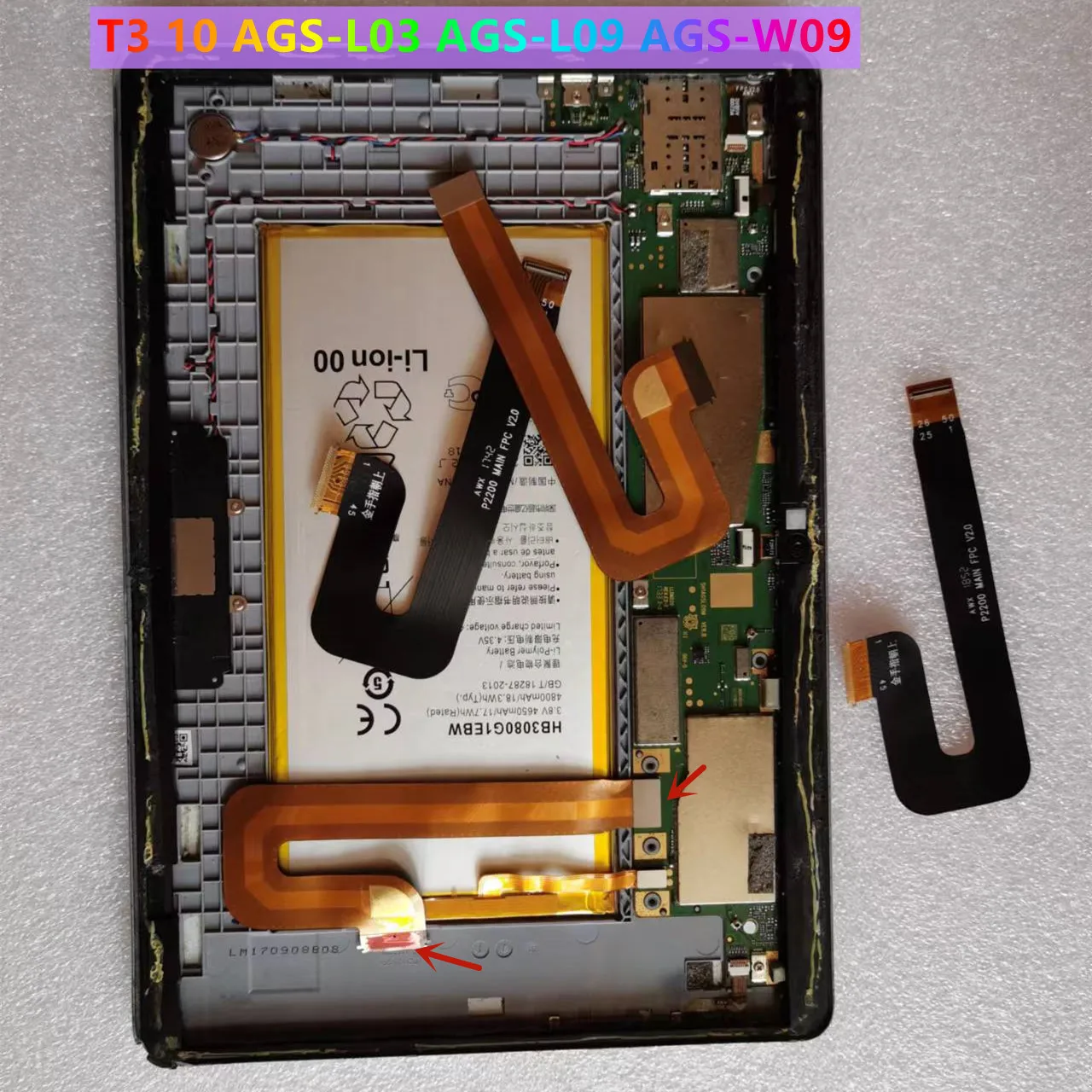 Оригинал для Huawei MediaPad T3-10 T3 10 AGS-W09 AGS-L09 AGS-L03 коннектор материнской платы ЖК-дисплей